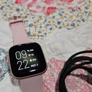 Smartwatch with Pink Strap